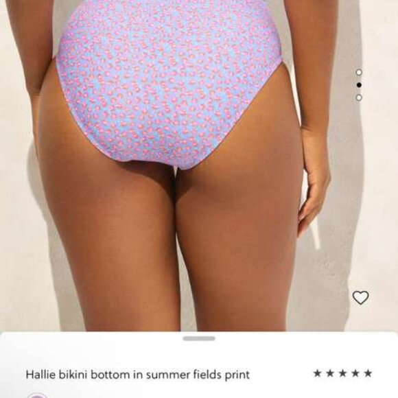 J.Crew Balconette Bikini Set – Lavender Daisy Floral – Top & High-Waisted Bottom - Picture 3 of 6